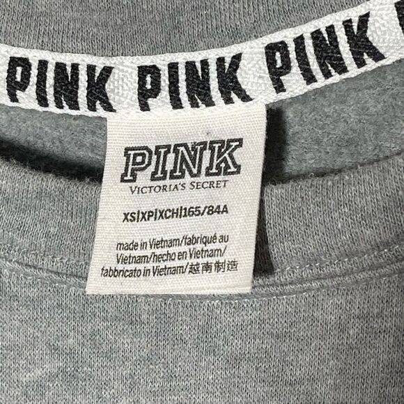 PINK Lightweight Grey Crewneck Sweatshirt - Picture 6 of 7